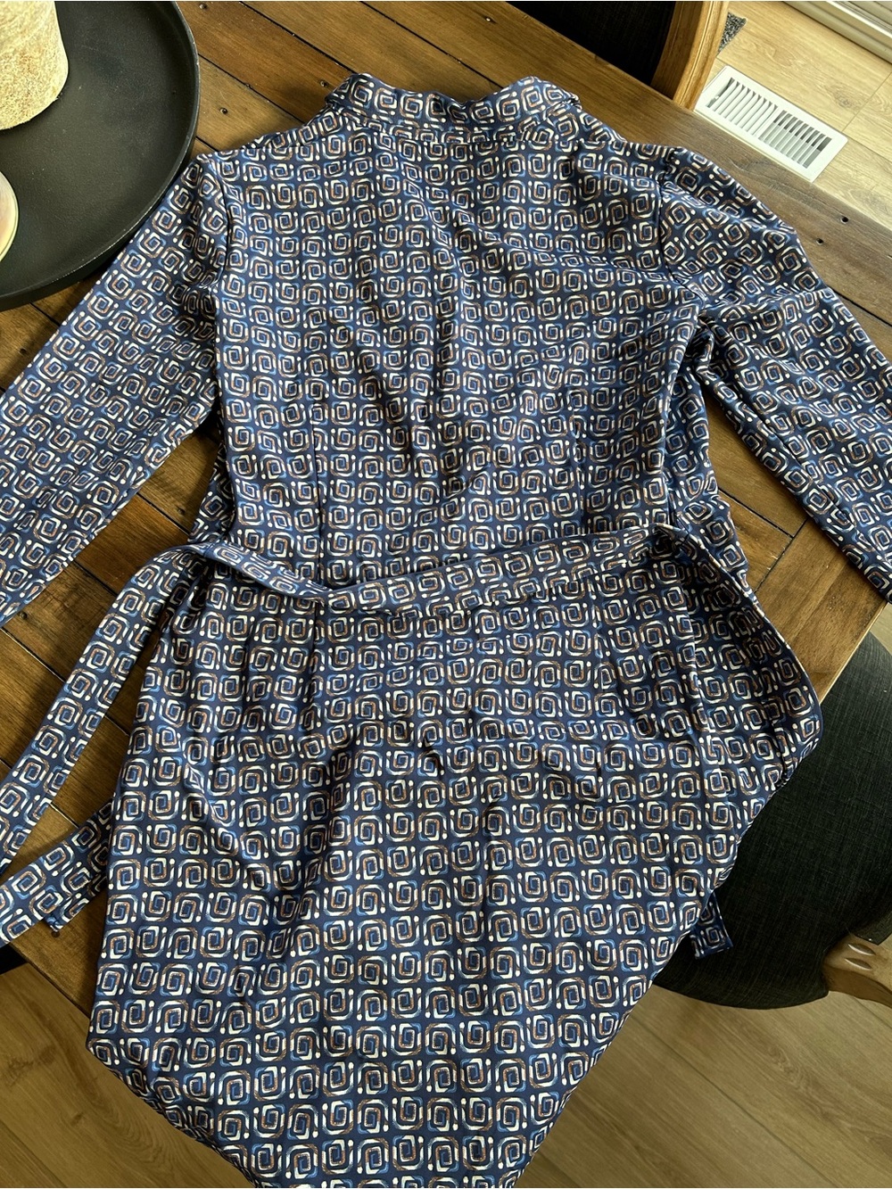 NWOT J.McLaughlin In the Wild Geo Calla Long Sleeve Navy Dress XL - Picture 12 of 14